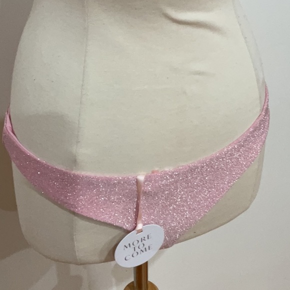 More to Come Valentina Bikini Bottom in Pink Metallic, Size: M - Picture 8 of 8